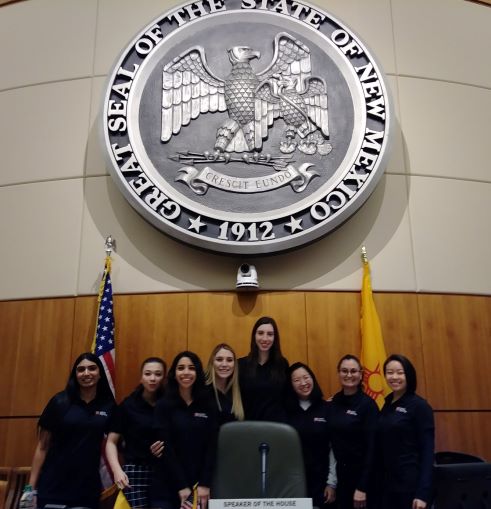 2019-2021 Dietetic interns attending legislative day in Santa Fe, NM